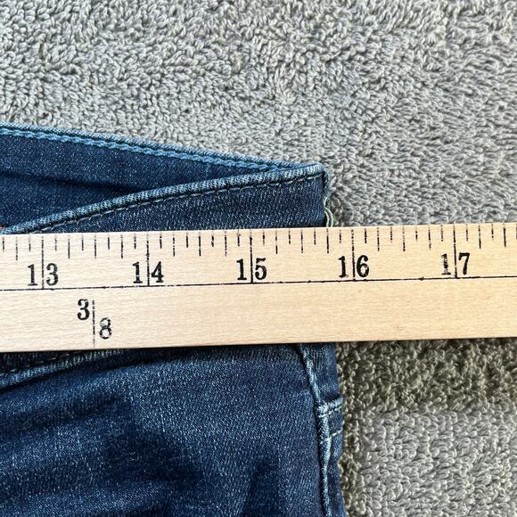 Anthropologie Pilcro Serif Jeans Womens 29 Blue Denim Dark Wash Skinny Ankle - Picture 10 of 10